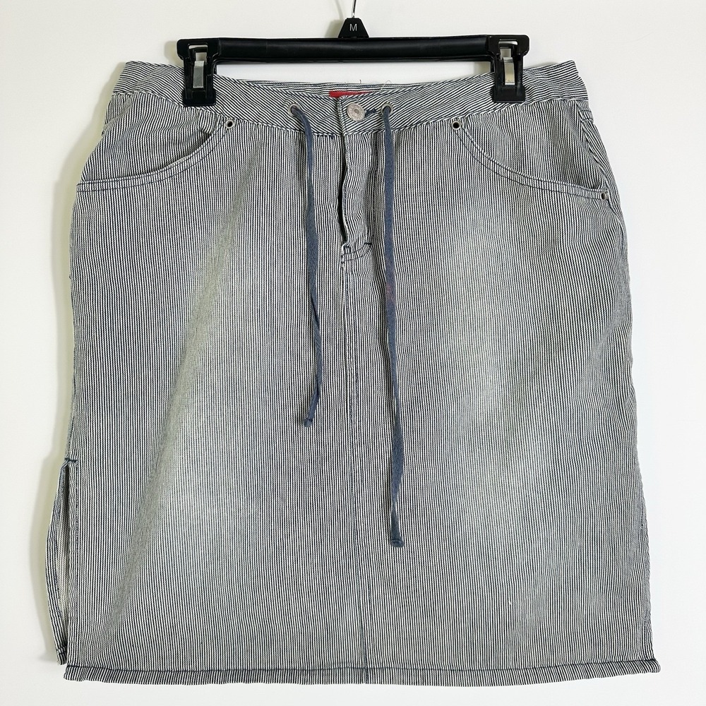 Vintage Unionbay‎ Womens Size 13 Hickory Railroad Stripe Mini Skirt Y2K